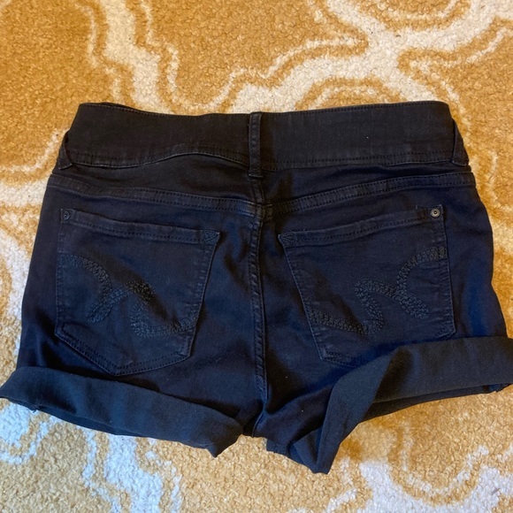 WALLFLOWER BLACK HIGH RISE SHORTS - Picture 2 of 4